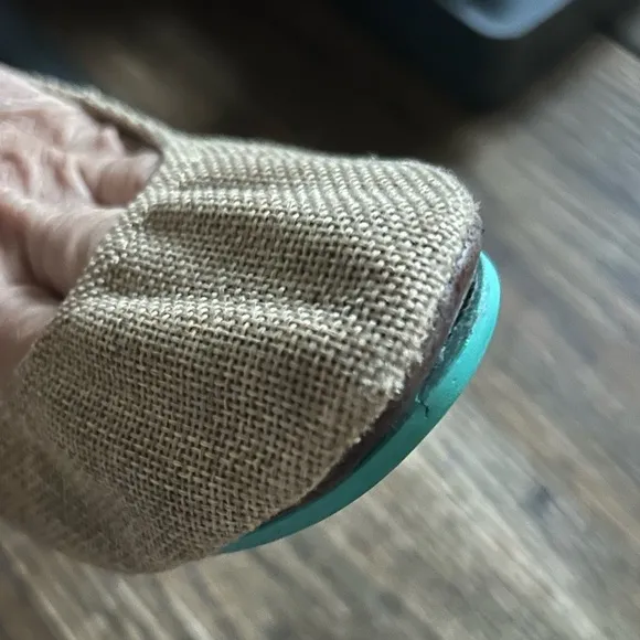 Tieks Brentwood Vegan Ballet Flats Women’s Size 7 Natural Woven Burlap