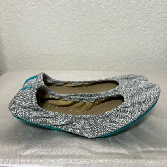 Tieks by Gavrieli Silver Lake Vegan Ballet Flats Gray Women's Size 9