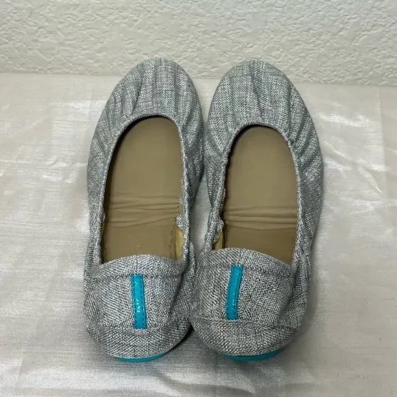 Tieks by Gavrieli Silver Lake Vegan Ballet Flats Gray Women's Size 9