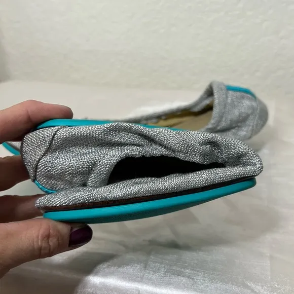 Tieks by Gavrieli Silver Lake Vegan Ballet Flats Gray Women's Size 9