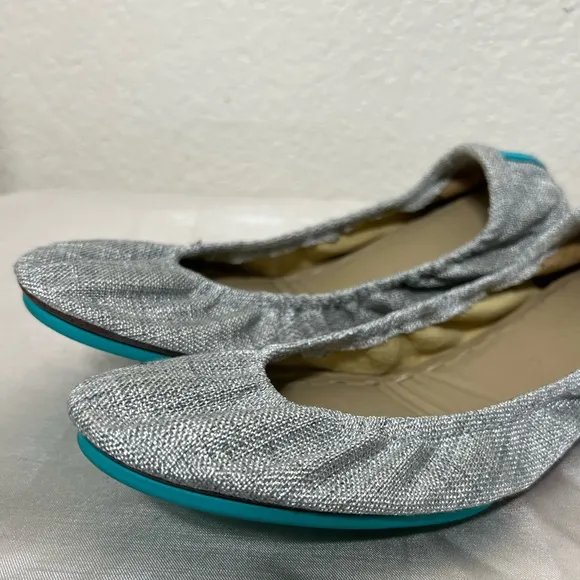 Tieks by Gavrieli Silver Lake Vegan Ballet Flats Gray Women's Size 9