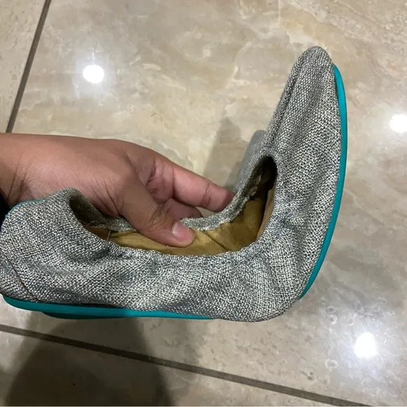 Tieks by Gavrieli Silver Lake Vegan Ballet Flats Shoes Women Size 9