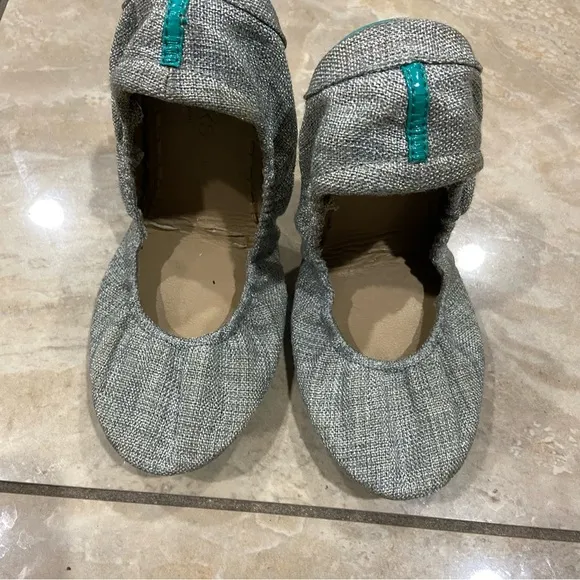 Tieks by Gavrieli Silver Lake Vegan Ballet Flats Shoes Women Size 9