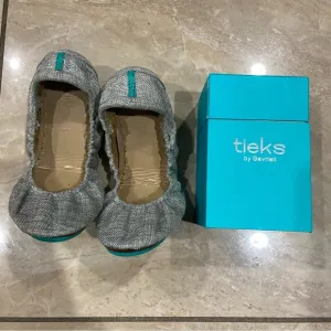 Tieks by Gavrieli Silver Lake Vegan Ballet Flats Shoes Women Size 9