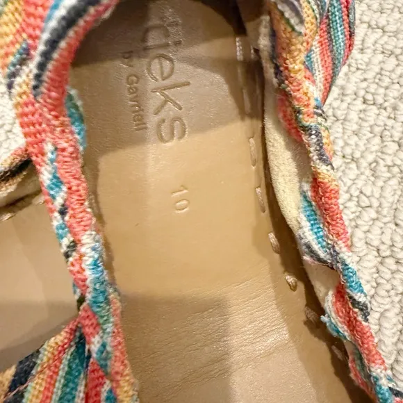 TIEKS Flats in Sunset Stripe size 10
