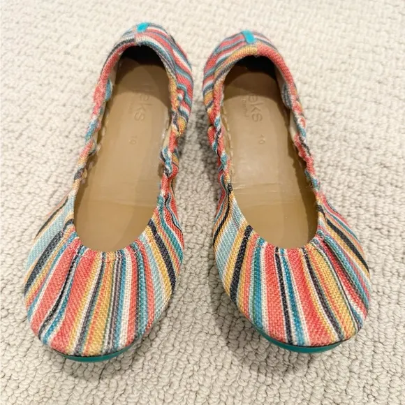 TIEKS Flats in Sunset Stripe size 10