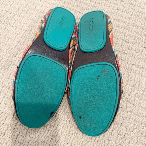 TIEKS Flats in Sunset Stripe size 10