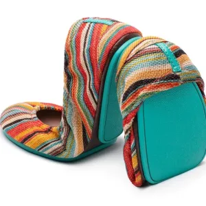 TIEKS Flats in Sunset Stripe size 10