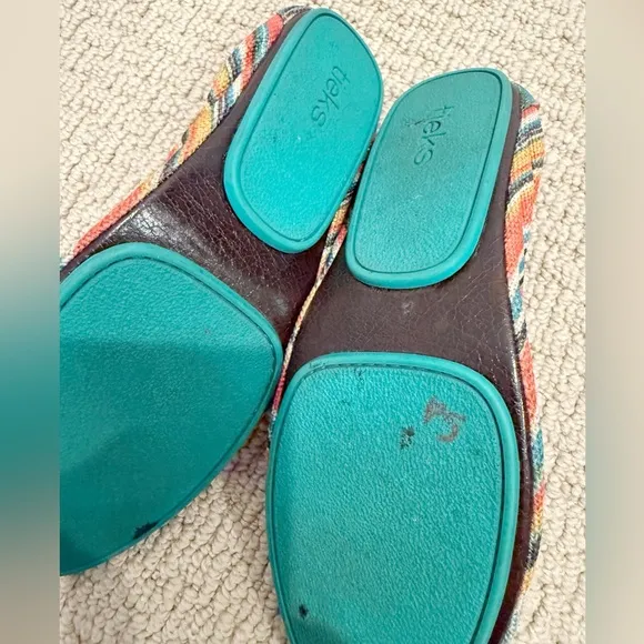 TIEKS Flats in Sunset Stripe size 10
