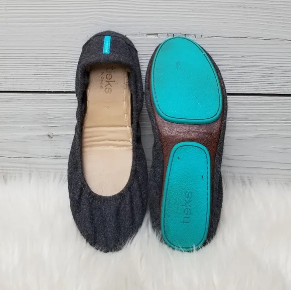 Tieks Greystone Wool Flats
