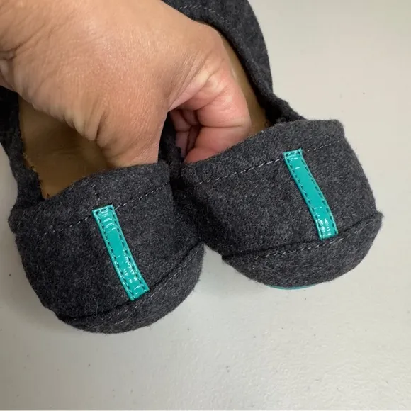 Tieks NWOT Graystone Flats Gray vegan Wool 8