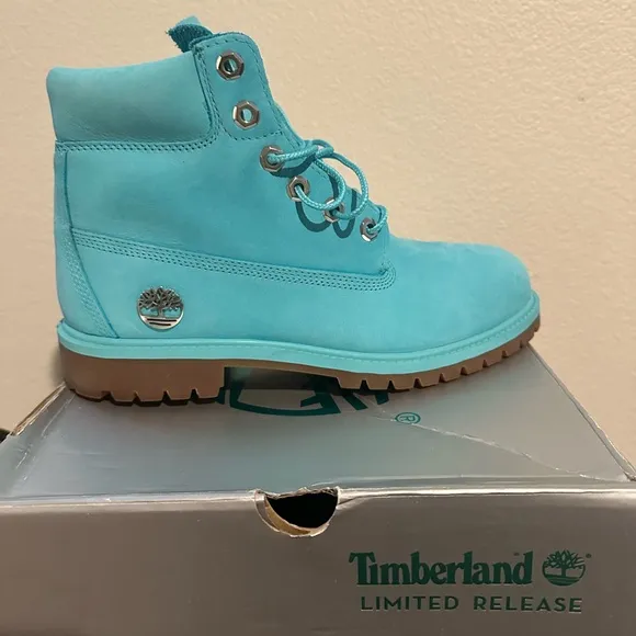 Timberland Blue and Brown Adventure Boots
