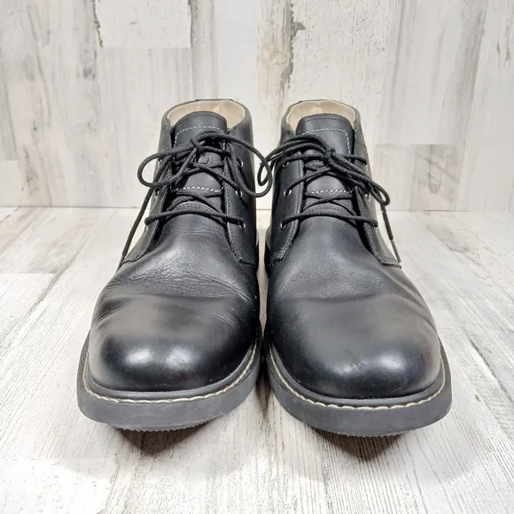 Timberland Earthkeepers Black Leather Waterproof Lace-Up Boots
