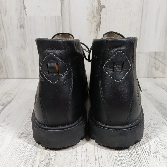 Timberland Earthkeepers Black Leather Waterproof Lace-Up Boots