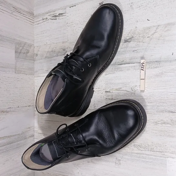 Timberland Earthkeepers Black Leather Waterproof Lace-Up Boots