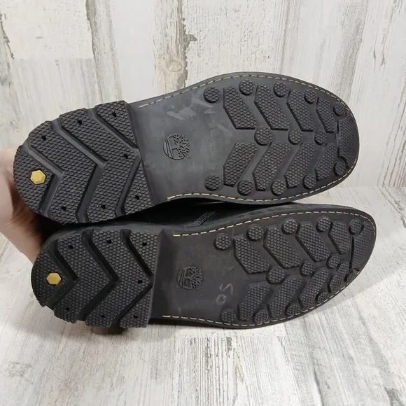 Timberland Earthkeepers Black Leather Waterproof Lace-Up Boots