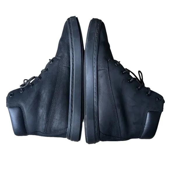 Timberland Eden Square/Flannery Sneaker Boot Black Nubuck Leather Lace Up 11