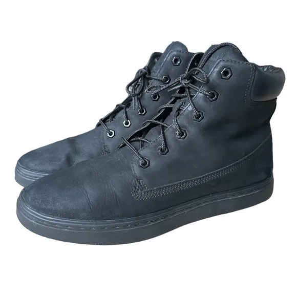 Timberland Eden Square/Flannery Sneaker Boot Black Nubuck Leather Lace Up 11
