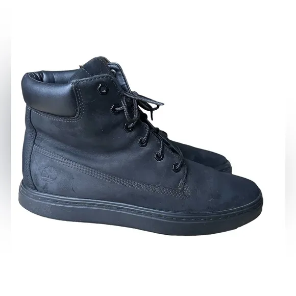 Timberland Eden Square/Flannery Sneaker Boot Black Nubuck Leather Lace Up 11