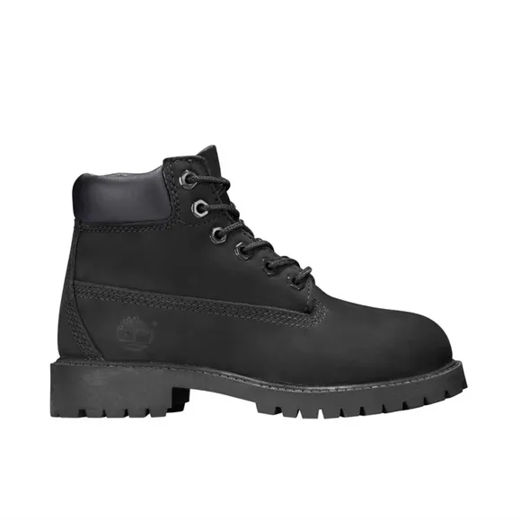 Timberland Kid's 12907 6-Inch Classic Waterproof Leather Boot Black Buc Junior 6
