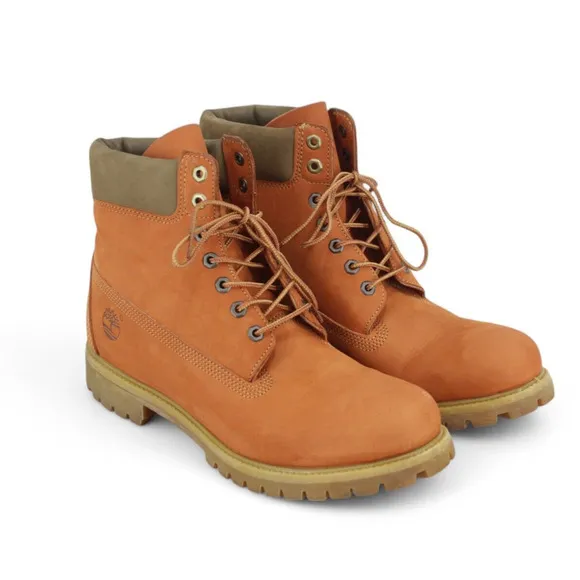Timberland Premium 6-Inch Waterproof Boots Nubuck Leather Men’s Work Streetwear