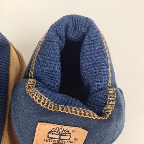 Timberland Roll Top Thermal Little Kids Boots Wheat Leather Size 11