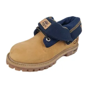 Timberland Roll Top Thermal Little Kids Boots Wheat Leather Size 11