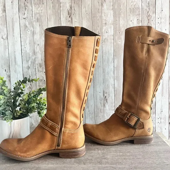 Timberland Savin Hill Tall Leather Riding Boots Size 7