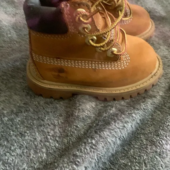 Timberland Tan Nubuck Leather Boots High-Top