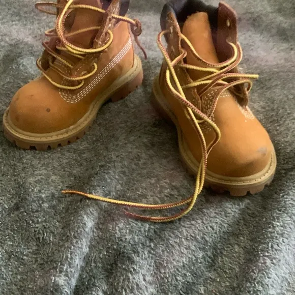 Timberland Tan Nubuck Leather Boots High-Top