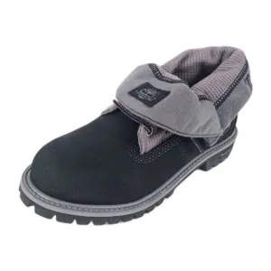 Timberland Thermal Roll Top Boots Little Kids Black Leather