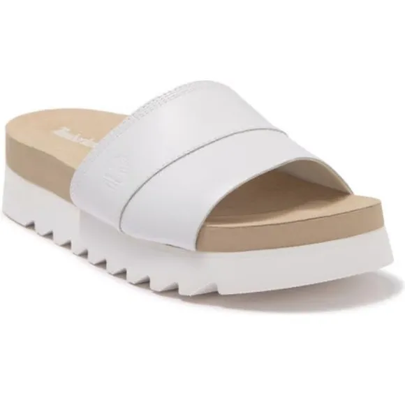 Timberland women's sandals in white Size 8