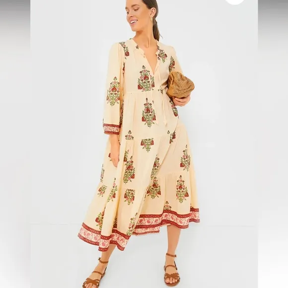 TNUCK BEACHBlush Chandelier Long Sleeve Salty Paloma Caftan