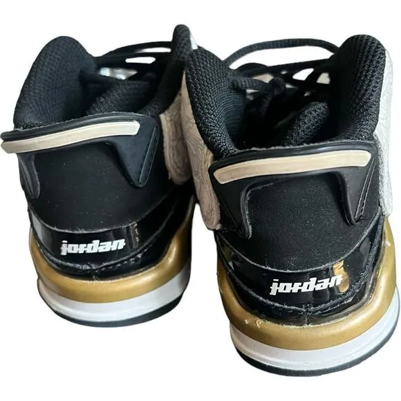 Toddler Boys Jordan Dub Zero TD Metallic Gold High Top Sneakers - Sz 9