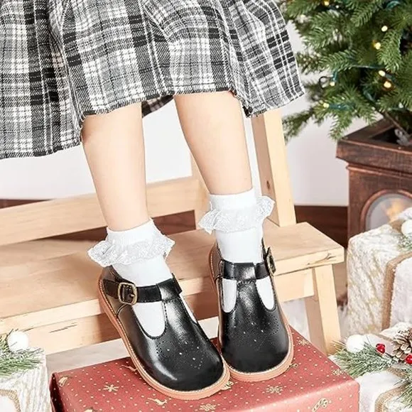 Toddler/Little Girls Mary Jane Ballerina Flats Shoes Slip-on School