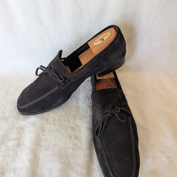 Tod's Blue Suede Loafers
