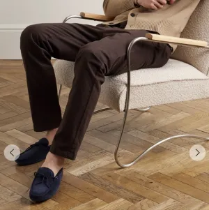 Tod's Blue Suede Loafers
