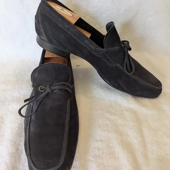 Tod's Blue Suede Loafers