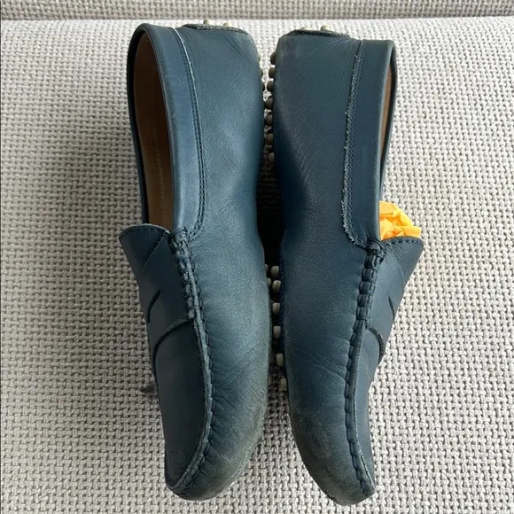 Tod's Women’s  Blue Leather Loafers Sz 38