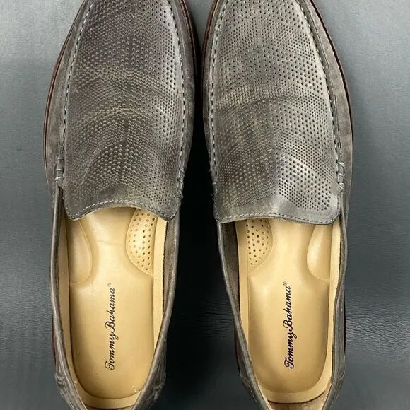 Tommy Bahama Felton leather casual loafers mens size 11.5