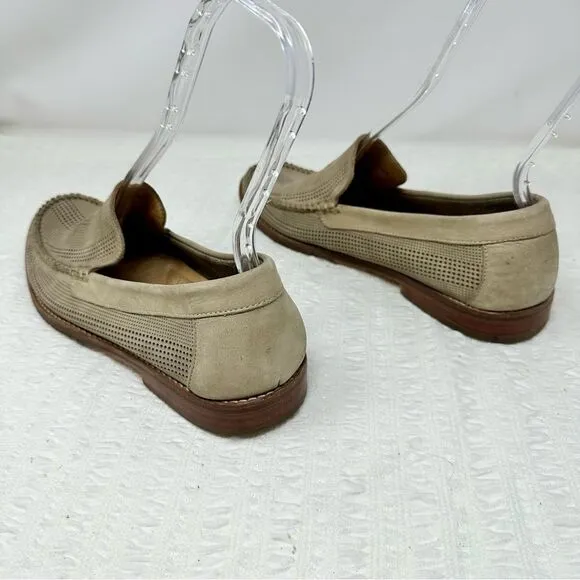 Tommy Bahama Perforated Leather Loafers- Size 10