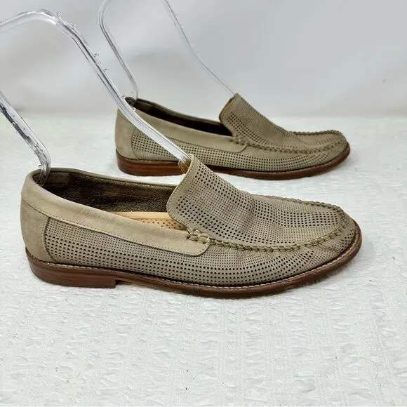 Tommy Bahama Perforated Leather Loafers- Size 10