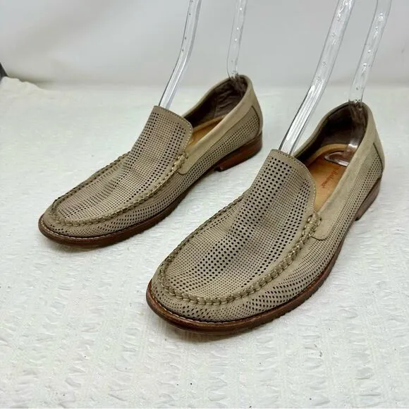 Tommy Bahama Perforated Leather Loafers- Size 10
