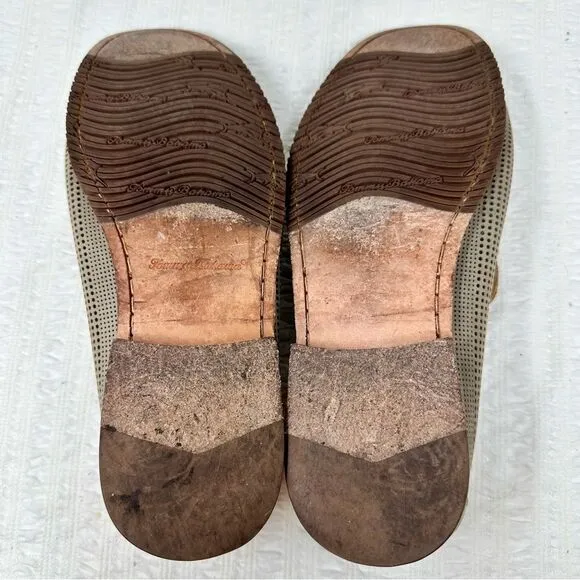 Tommy Bahama Perforated Leather Loafers- Size 10