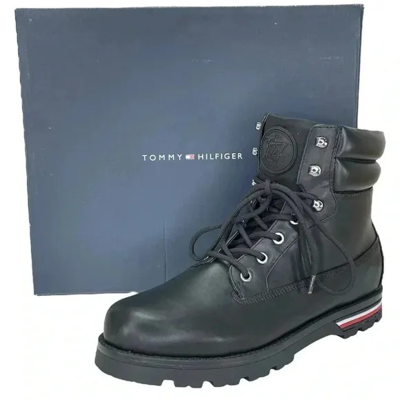 Tommy Hilfiger Melise Black Womens Ankle Boots Size 10M