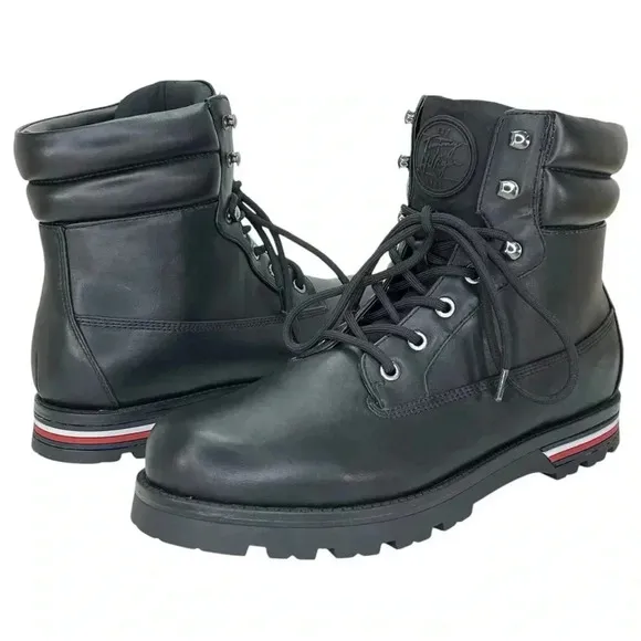 Tommy Hilfiger Melise Black Womens Ankle Boots Size 10M