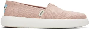 TOMS Womens Canvas Slip On Shoes Sneakers Flats Alpargata Espadrilles - Dusty Pink - US 8