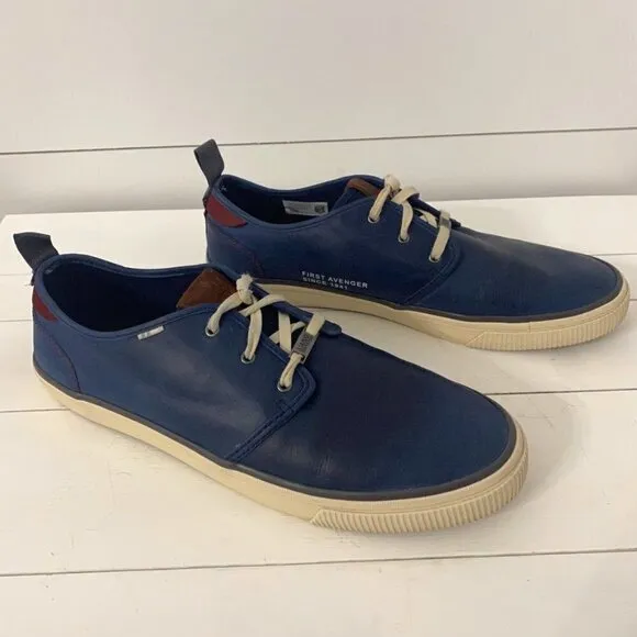Toms X Marvel Blue Leather Sneakers, Size 11.5