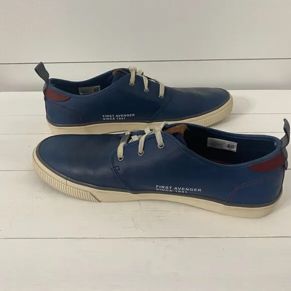 Toms X Marvel Blue Leather Sneakers, Size 11.5