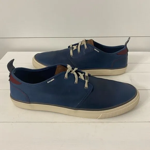 Toms X Marvel Blue Leather Sneakers, Size 11.5